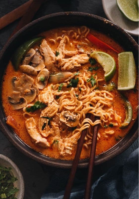 Spicy Golden Soup Rice Noodles