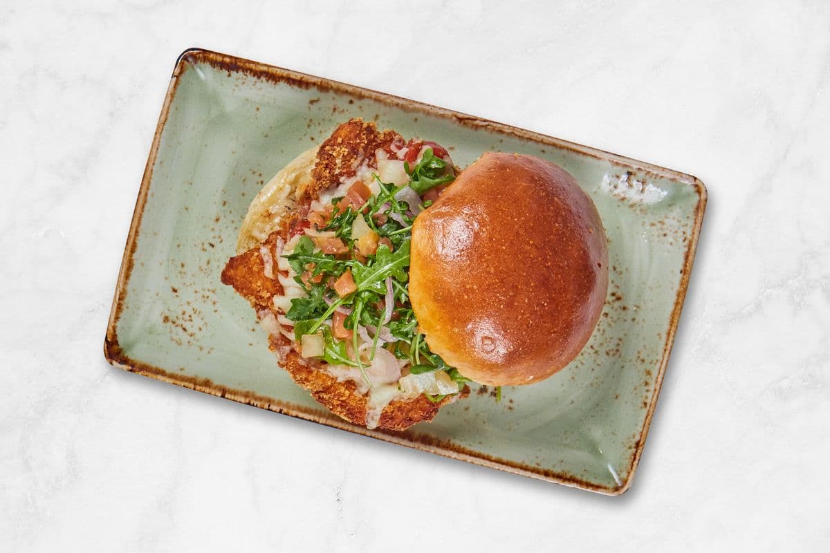 Caprese Crispy Chicken Sandwich