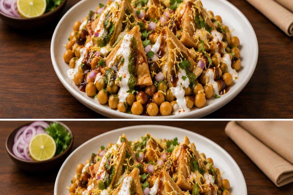 Chana Samosa Chaat (Combo)