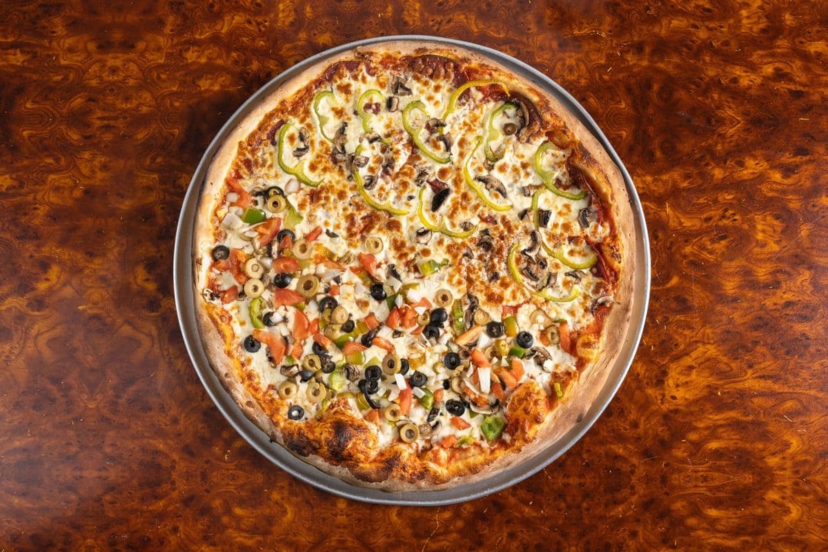 Extra large pizza vegetarienne