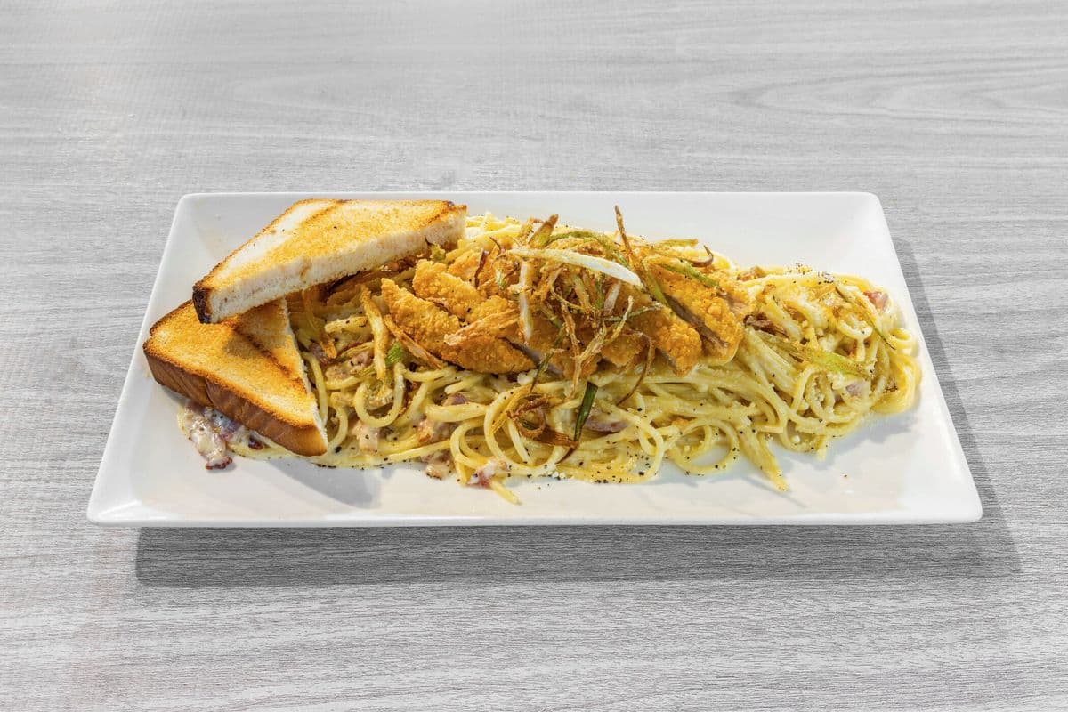 Crispy Chicken Carbonara