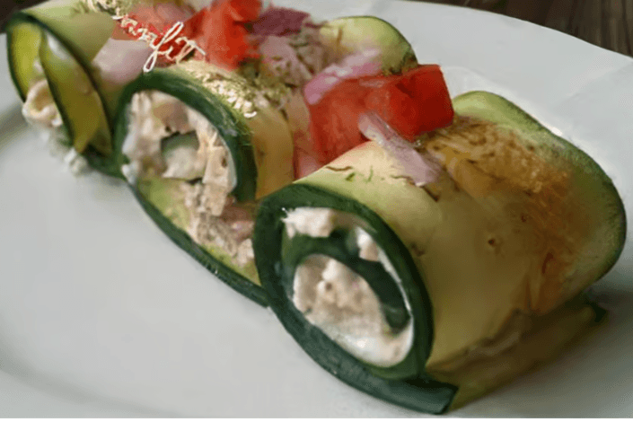 Beef or Chicken Salad Rolls
