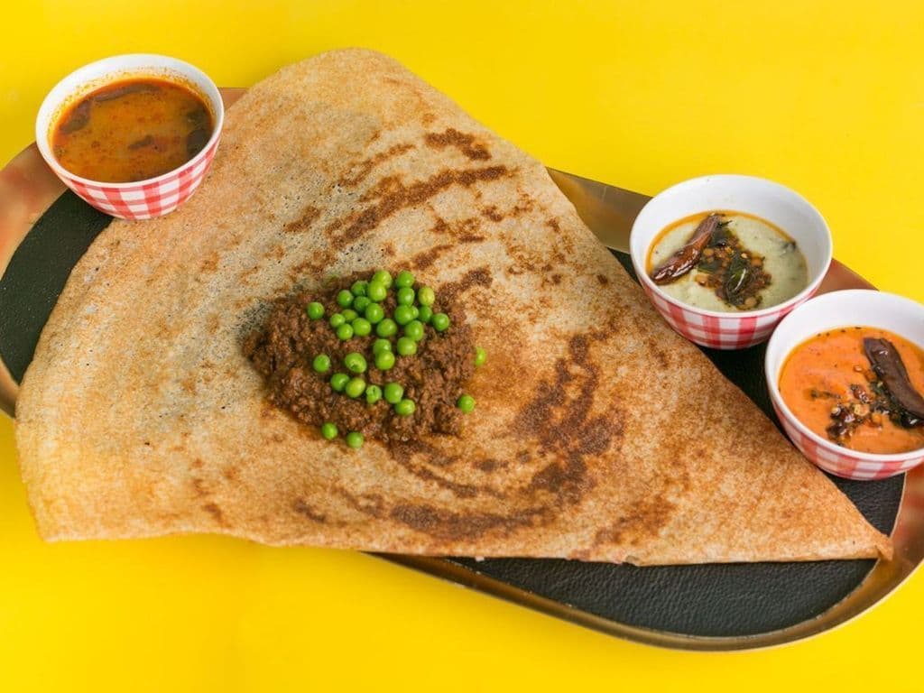 Minced Lamb Keema Dosa