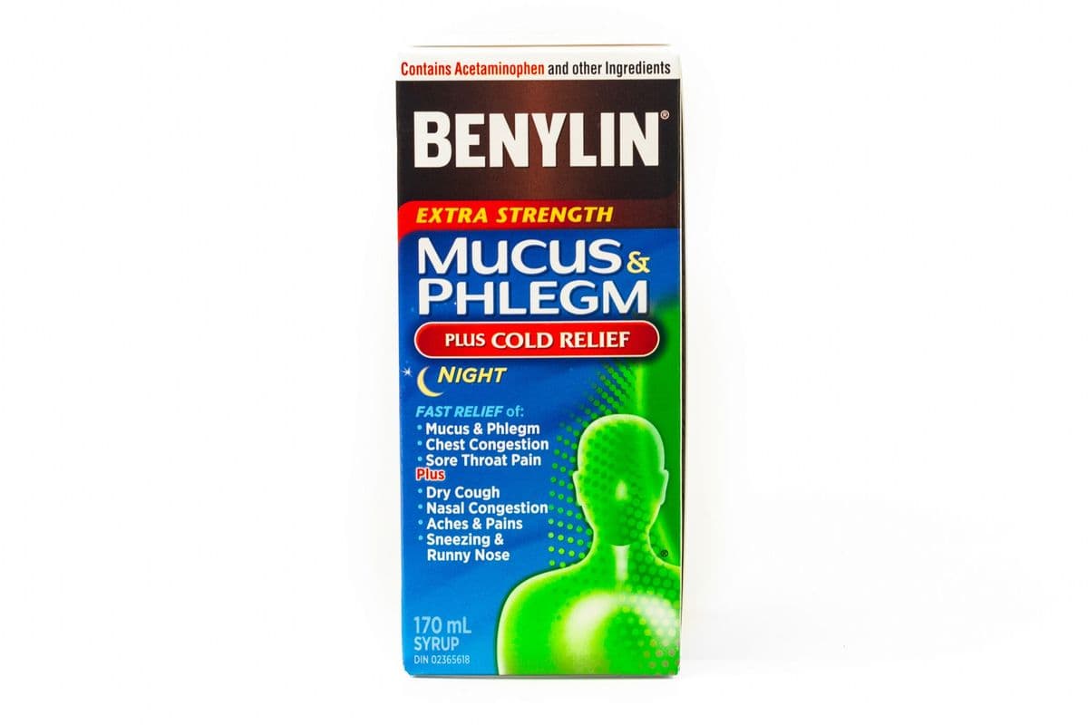 Benylin Mucus & Phlegm Plus Cold Relief Night (170 ml)
