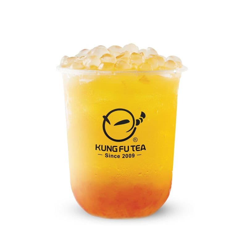 Grapefruit Green Tea with Agar Bubble