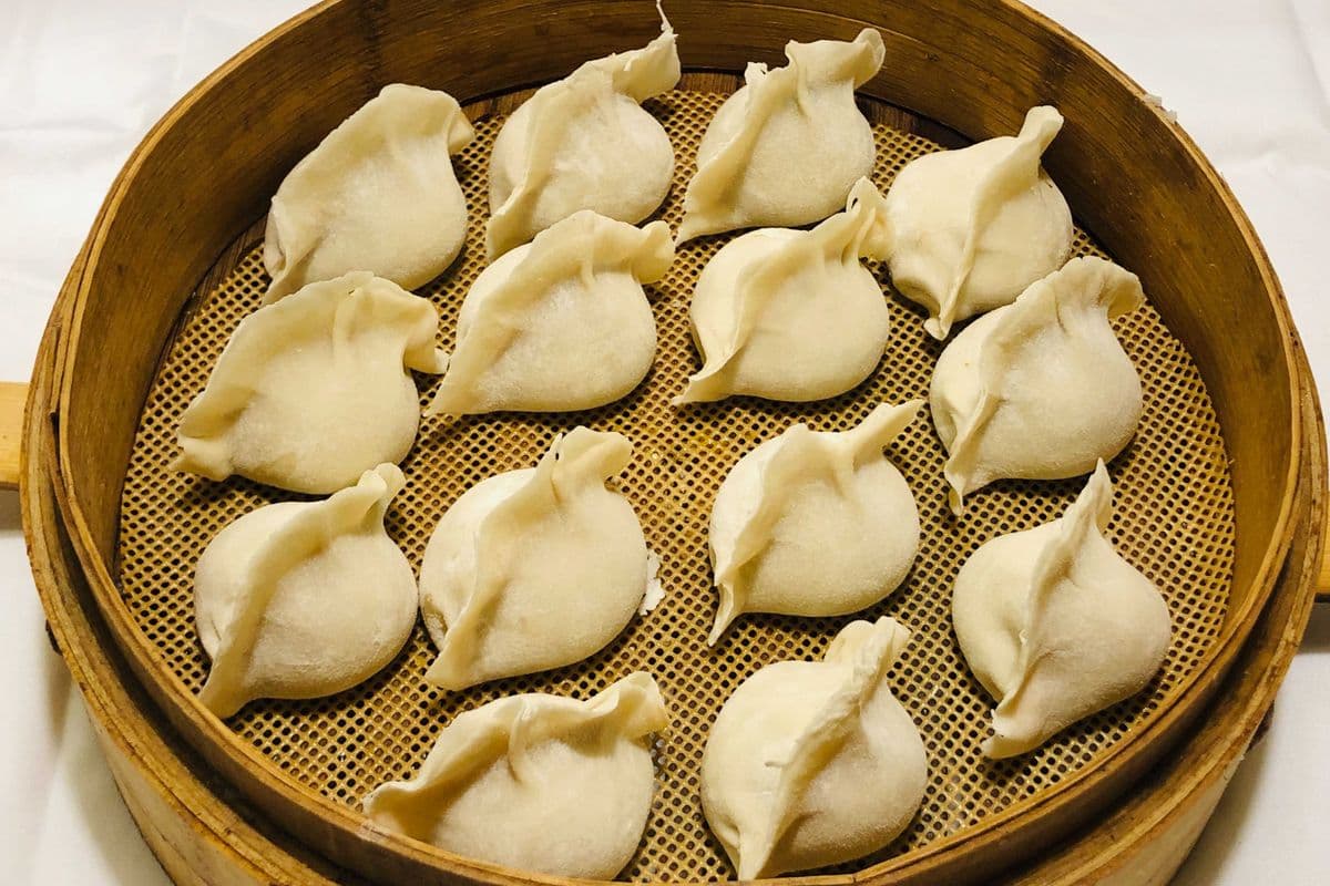 43. Dumplings ( maïs, courgettes, tofu et carottes (végétarien)) / Dumplings (Corn, Zucchini, Tofu and Carrot Dumplings (Vegan))