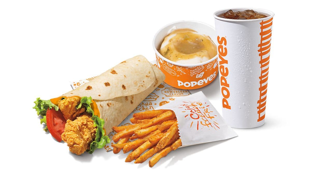 Spicy Crispy Chicken Wrap LG Combo