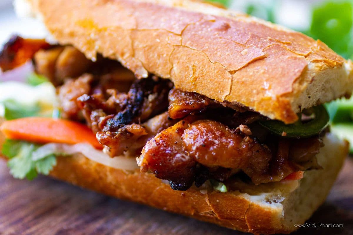 Five-spice Charred Chicken Banh Mi