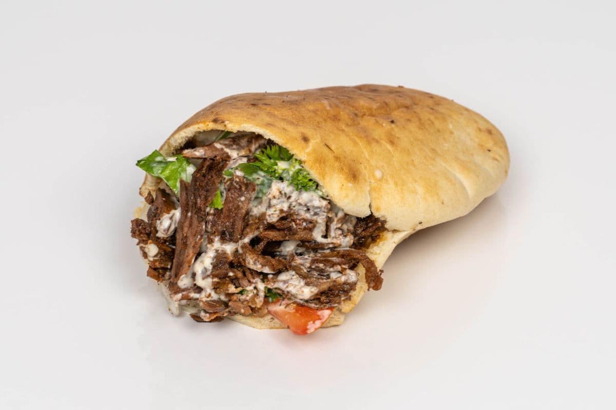 Beef and Lamb Shawarma Pita Pocket
