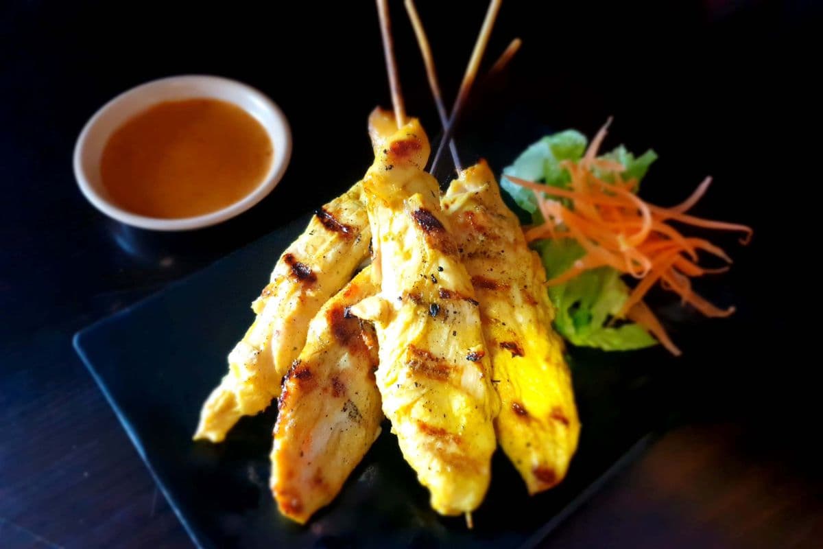 4. Chicken Satay (4 pcs)