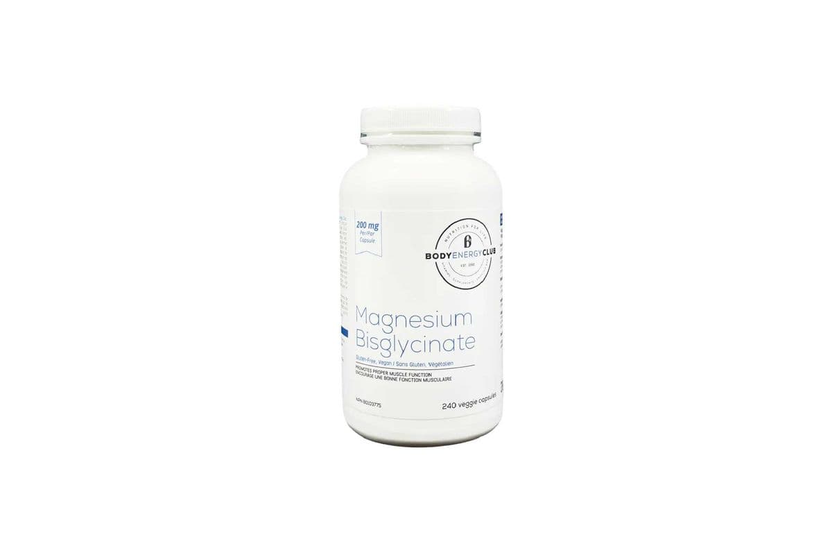 Body Energy Club Magnesium Bisglycinate (240 veggie capsules)
