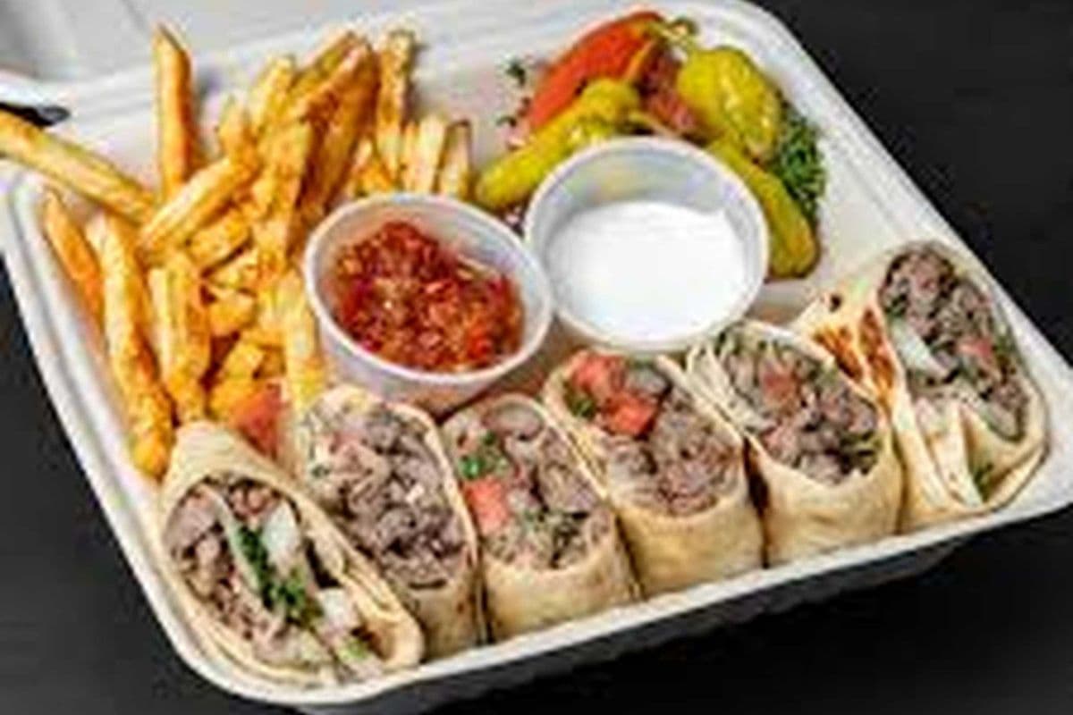 Saj Mixed Shawarma Plate