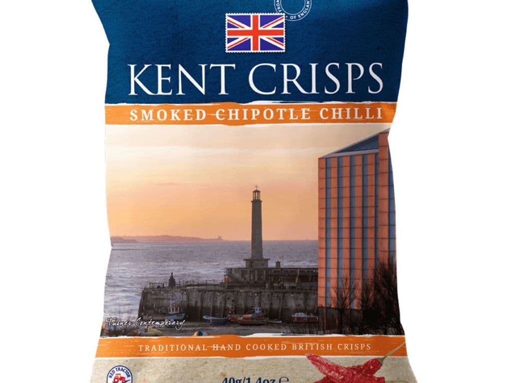Kent Crisps Smoked Chipotle Chili Pepper Crisps UK 40g Chips