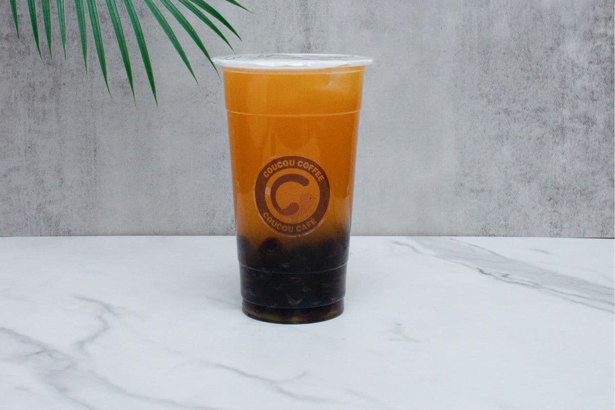 Thé Fruit de passion/Passion fruit tea/Slushy