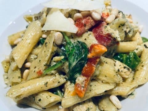 Creamy Pesto Fusilli H