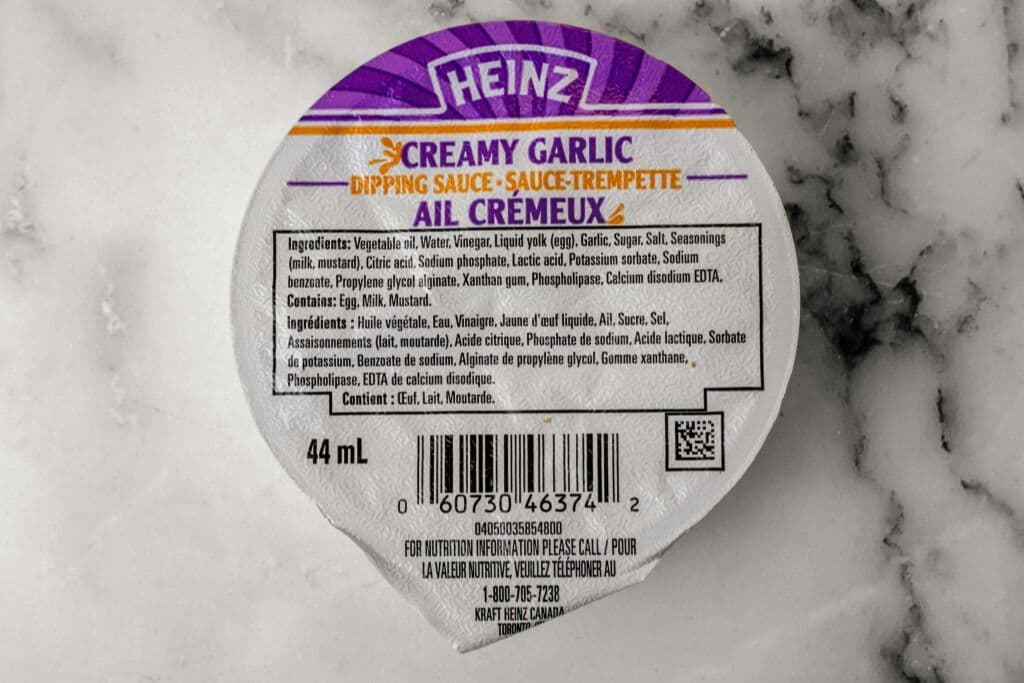 Creamy Garlic Sauce
