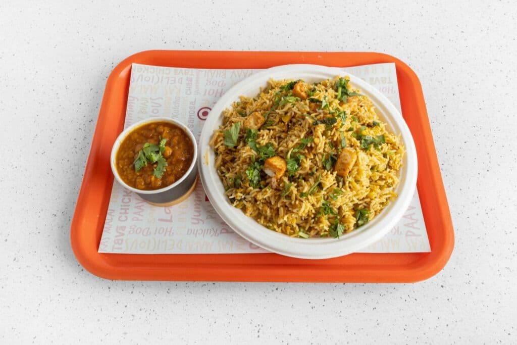 Veg curry Biryani Rice Bowl