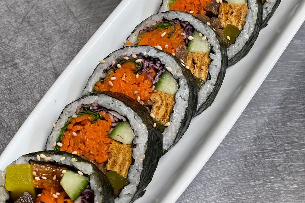 Spicy Vegan Bulgogi Kimbap