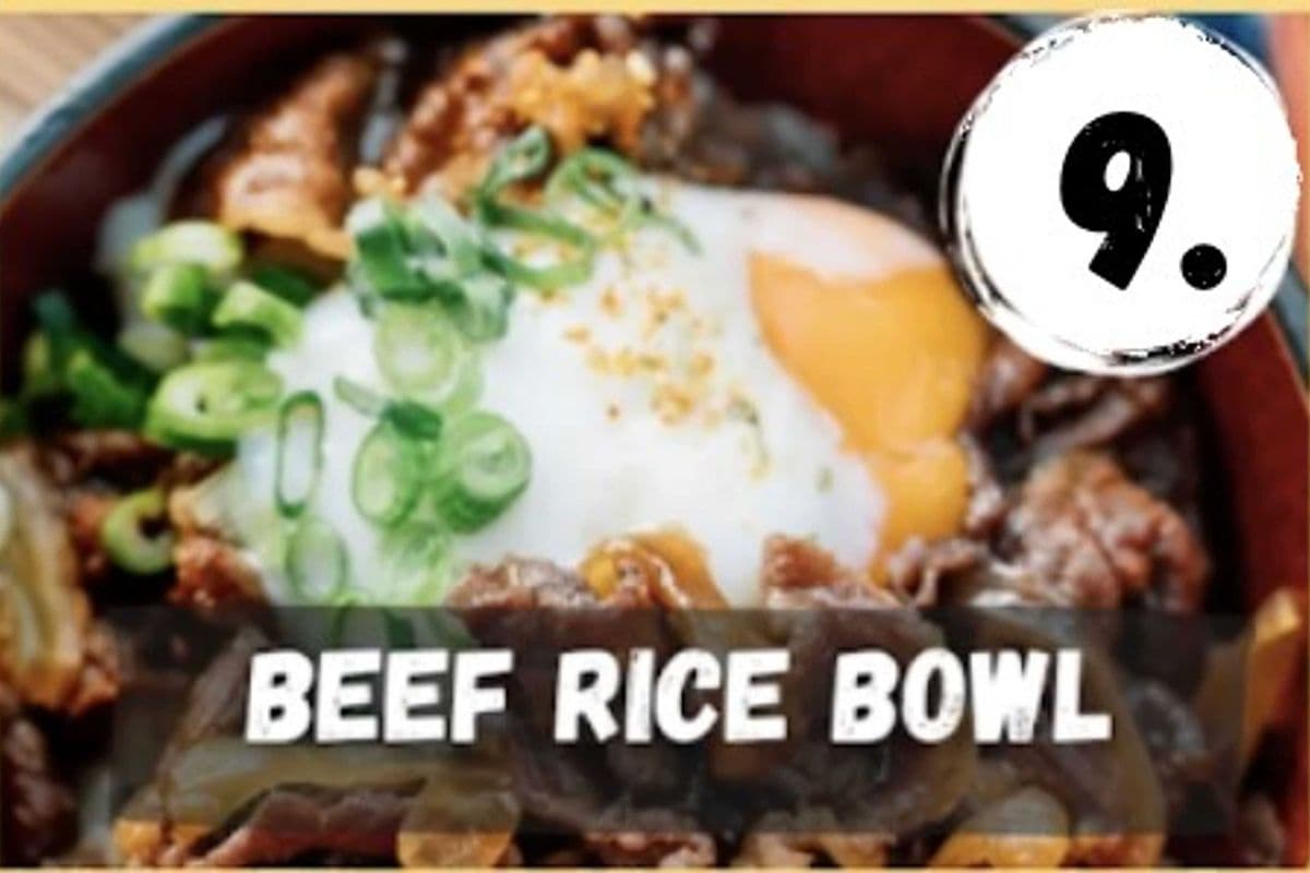 Oyakodon Beef Rice Bowl