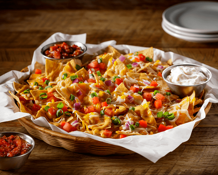 Ye Olde Faithful Chicken Tinga Macho Nachos