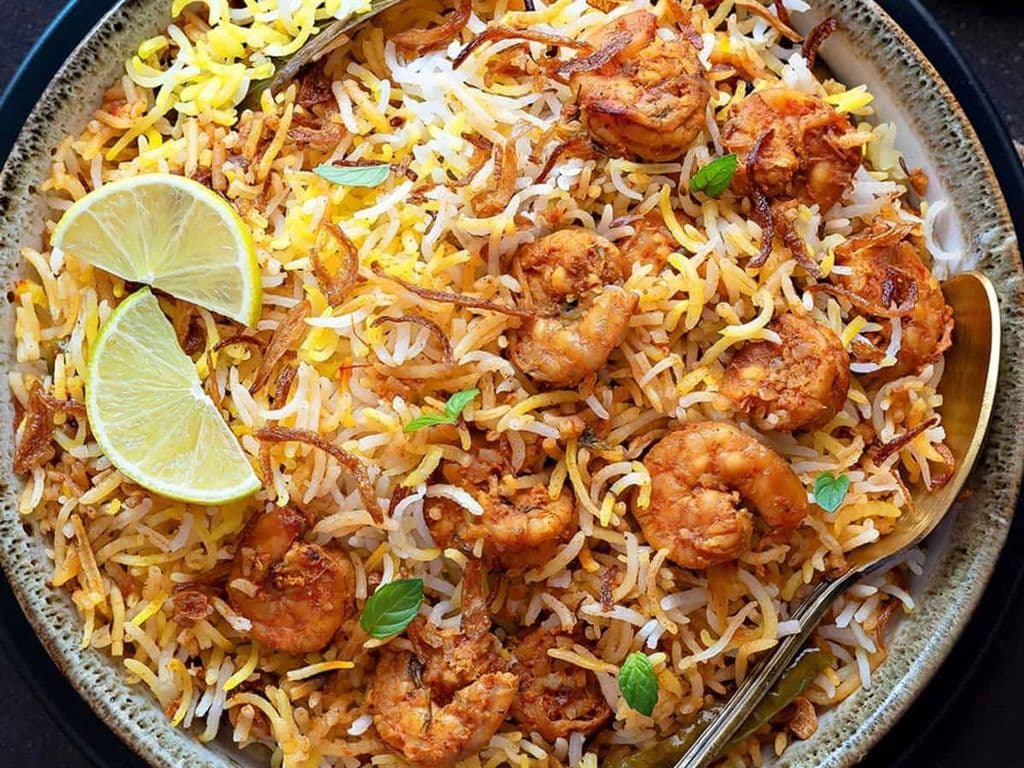 Ghee Roasted Shrimp Biryani Bucket