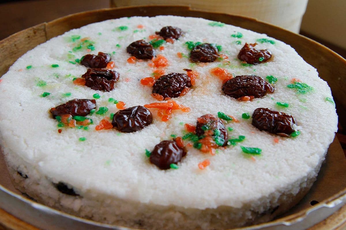 Steamed Red Bean Sponge Cake (Full) 紅豆鬆糕 (大)