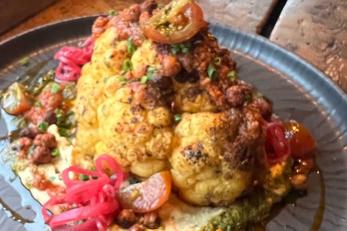 Moroccan Grilled Cauliflower ( Vegan )