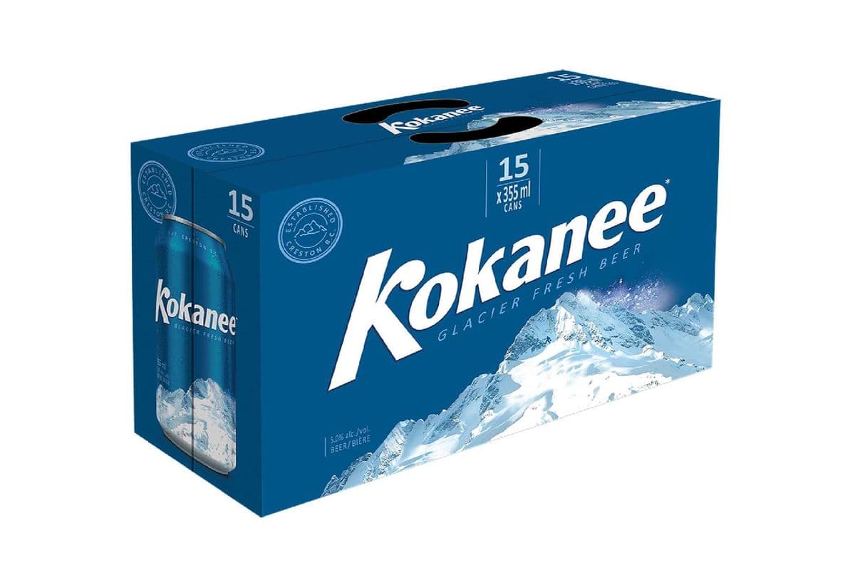Kokanee Glacier Fresh Beer 15 Cans (15 x 355ml)