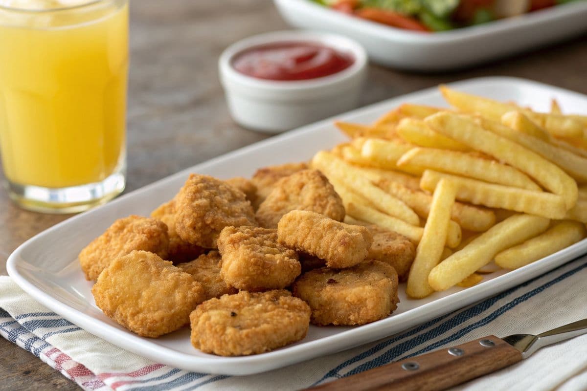 Nuggets, frite & Bonjus