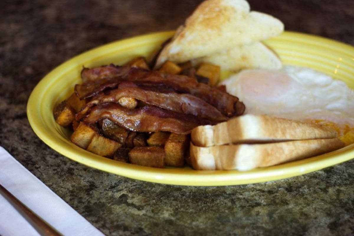 Bacon, Ham or Sausage and Two Eggs