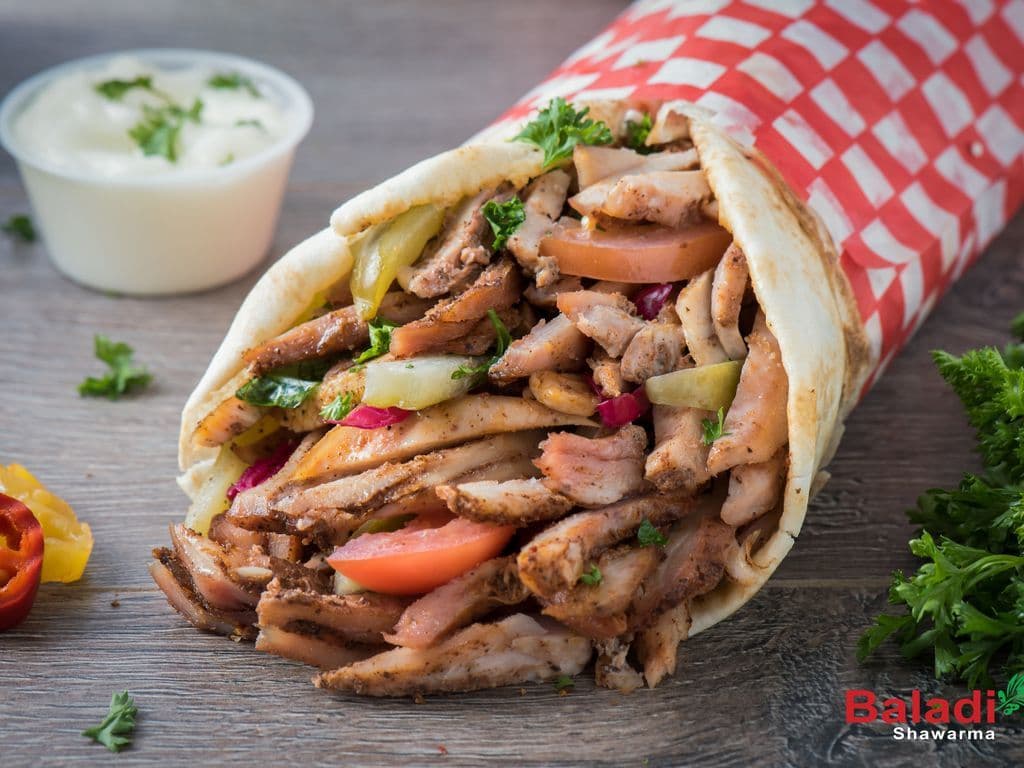 Chicken Shawarma Wrap Large