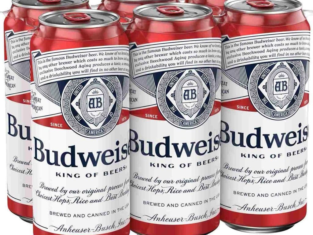 Budweiser, 16oz can beer ( 5.0% ABV)
