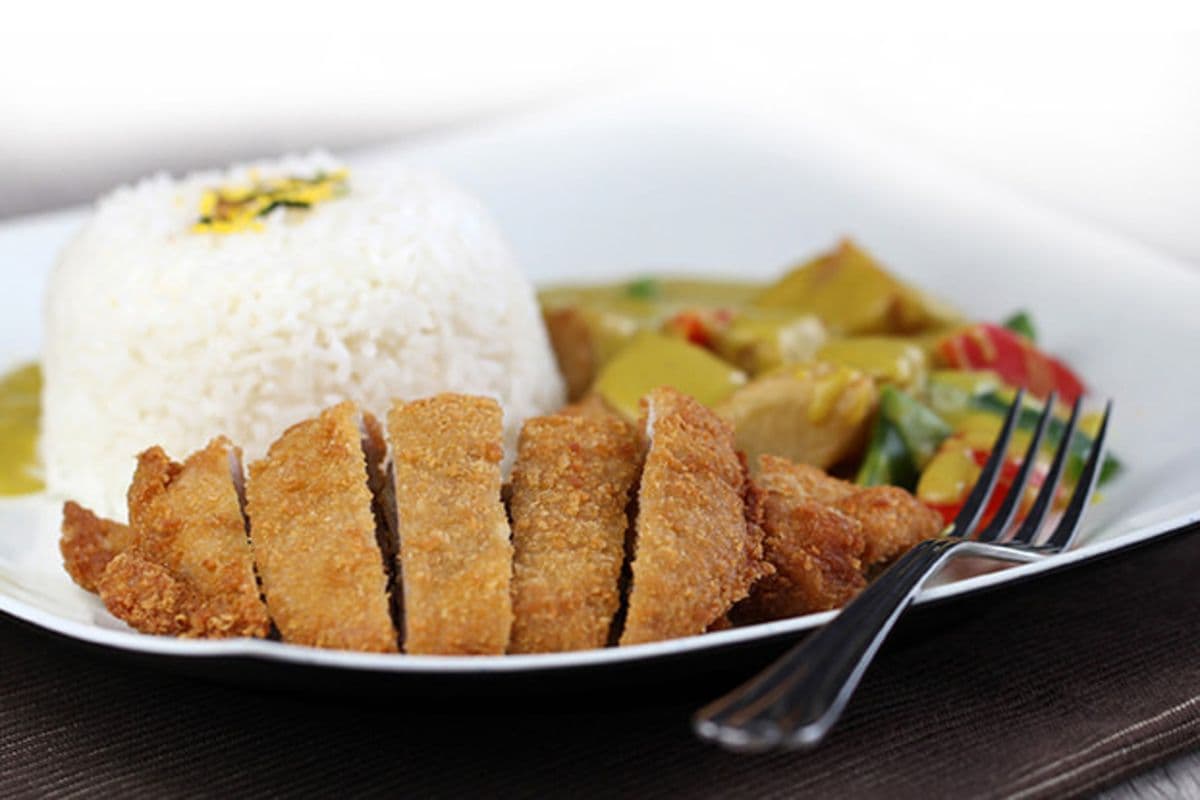 C14. Deep-Fried Curry Pork Chop with Rice