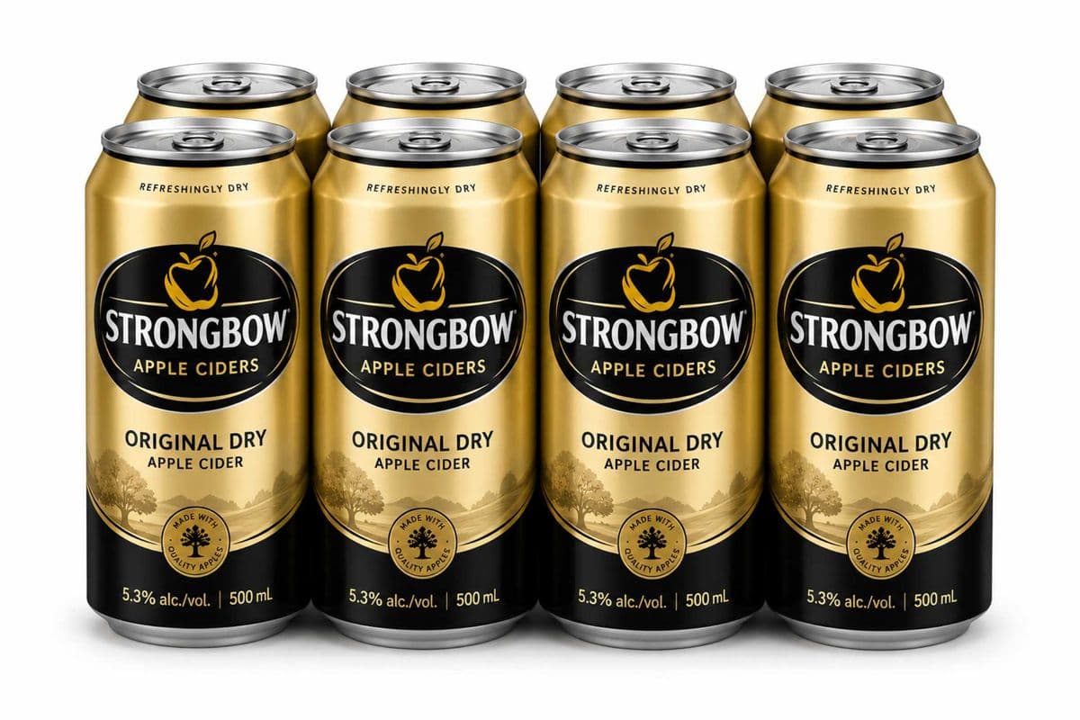 Strongbow Apple Cider Original Dry (8 x 440mL)