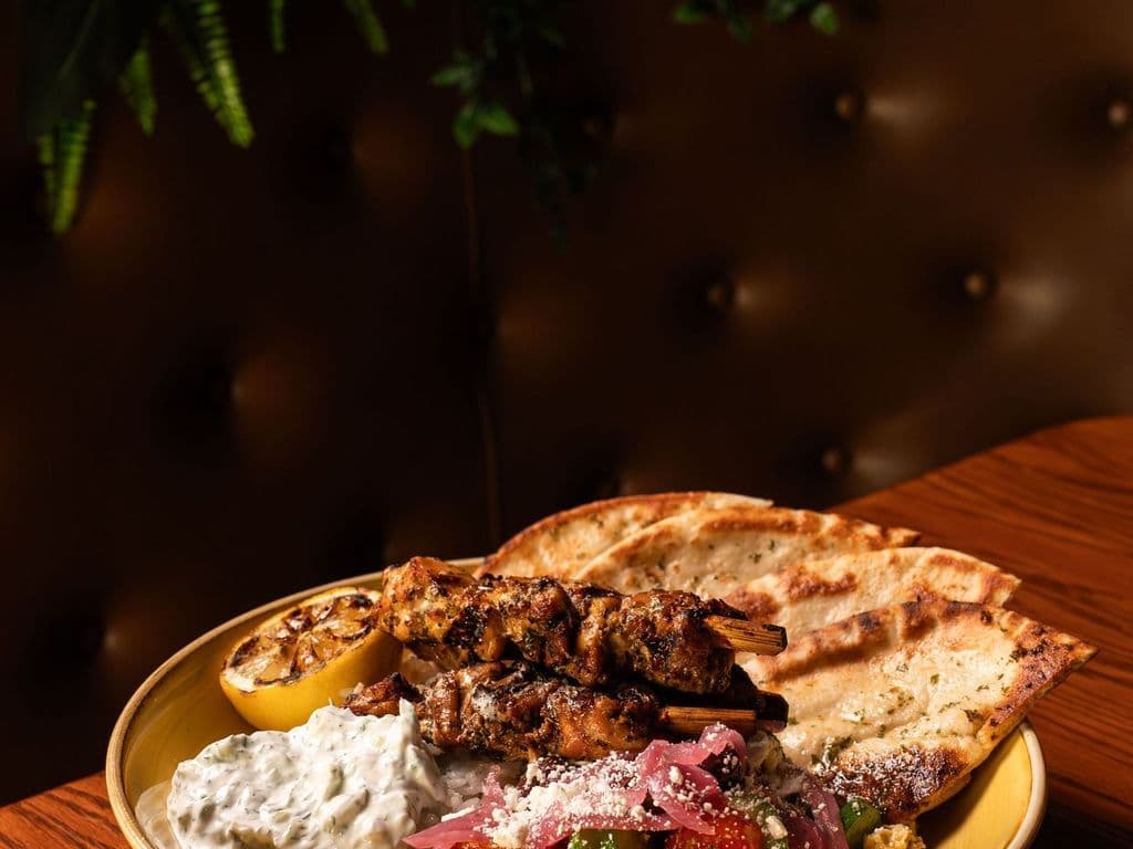 Greek Chicken Souvlaki Bowl