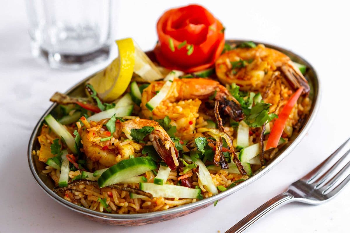 Biryani aux crevettes / Shrimp Biryani