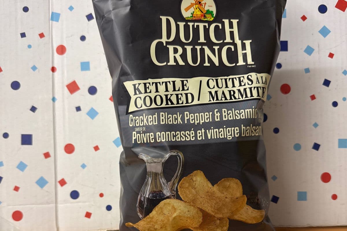 Old Dutch Crunch Kettle Cooked cracked Black Pepper & Balsamic Vinegar 200g