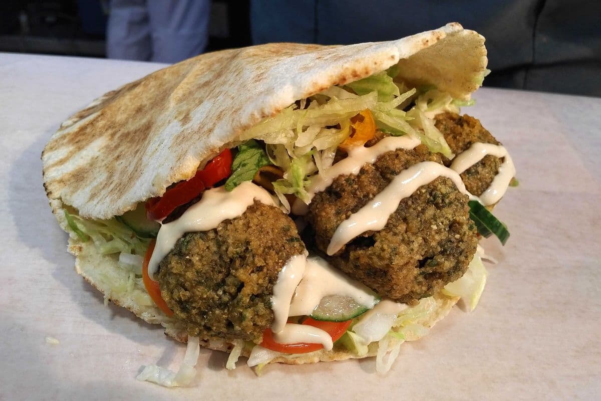 Falafel Pita (Large) (Vegan)
