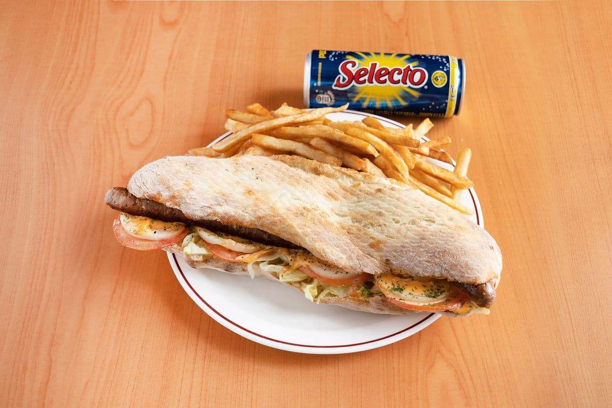 Trio sandwich à la saucisse merguez
