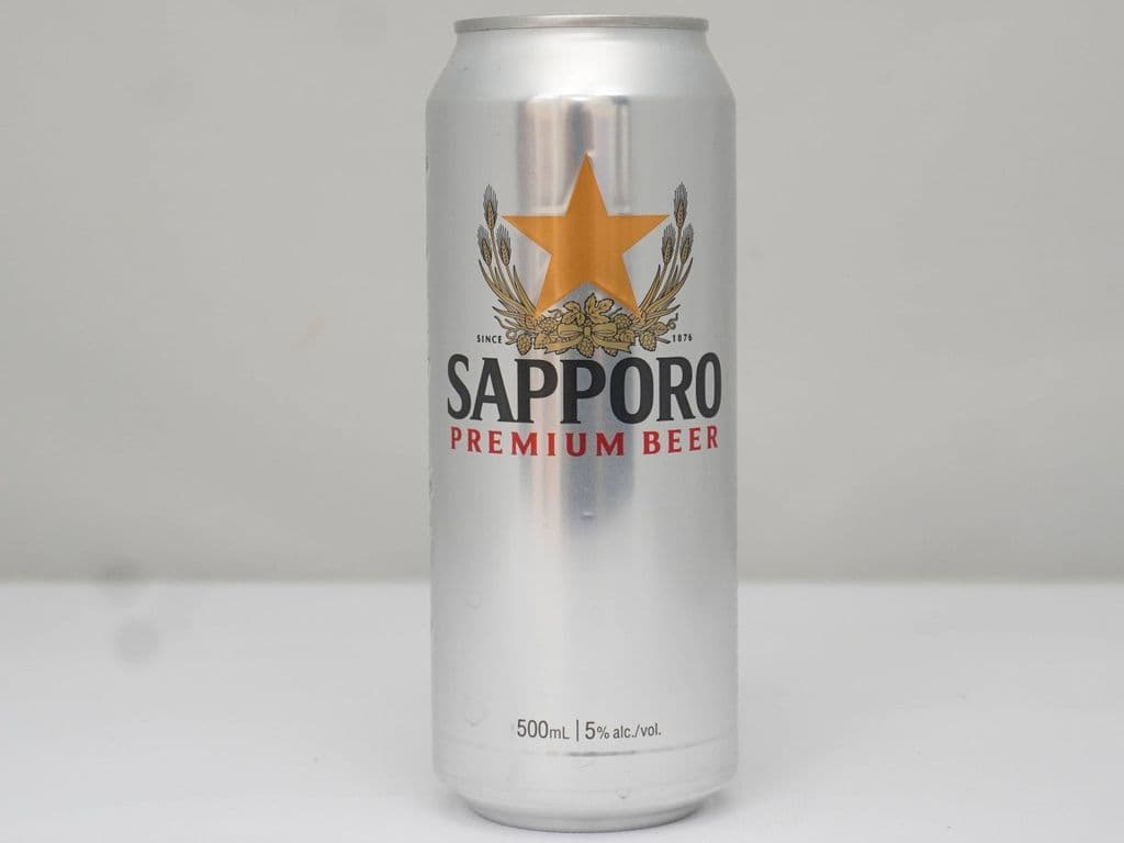 Sapporo, 500mL bottled beer (5.0% ABV)
