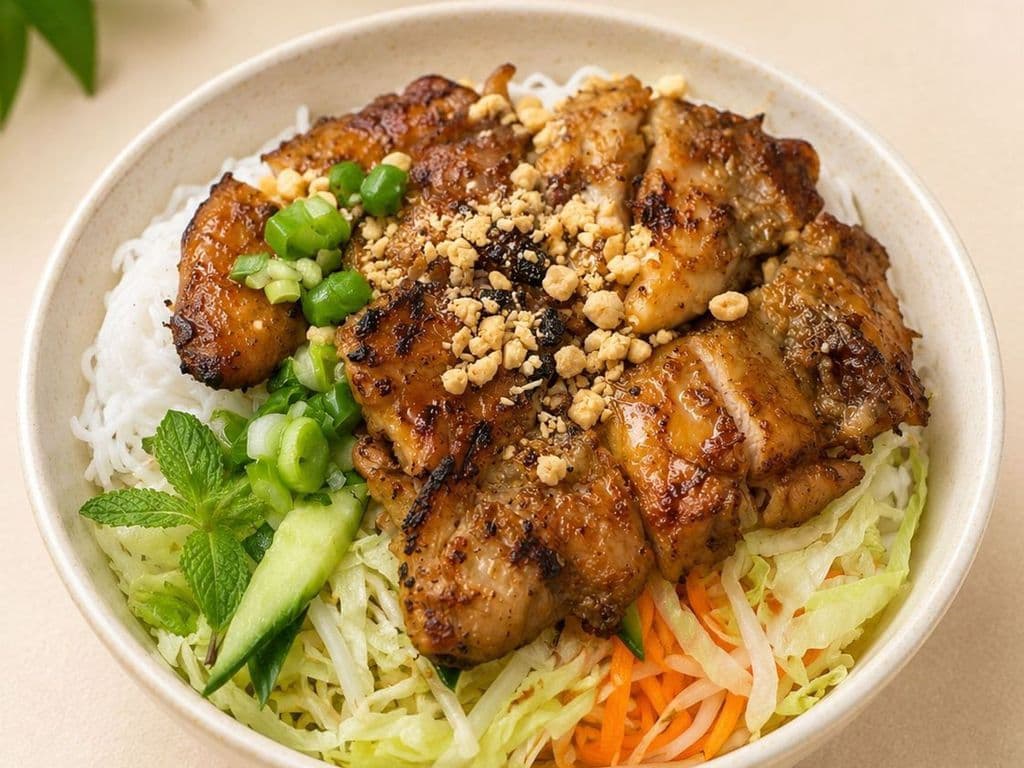 421. Grilled Chicken on Vermicelli