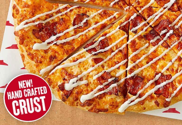 Grande 14" Croûte étirée à la main Cheddar, bacon et Ranch