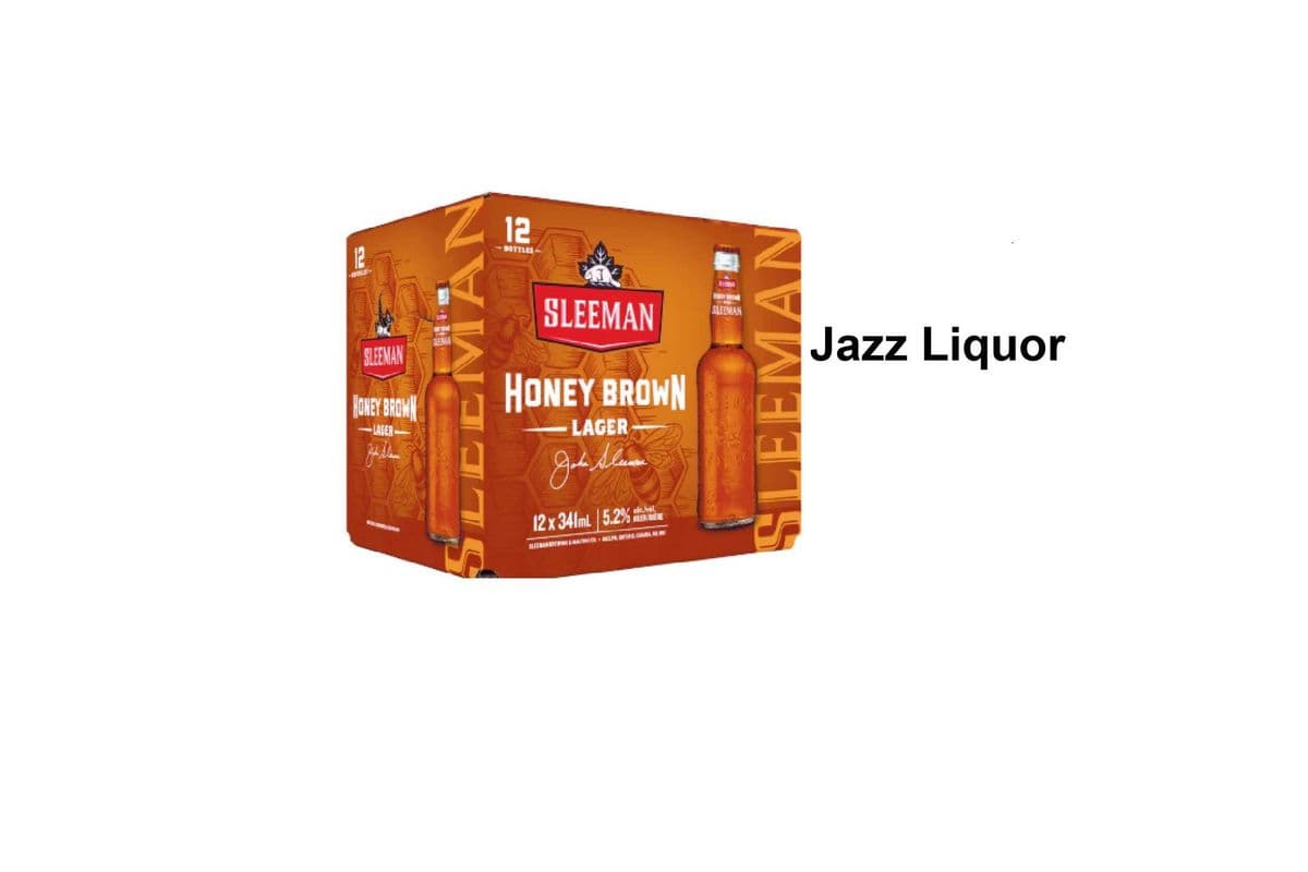 SLEEMAN HONEY BROWN LAGER 12 BOTTLES (1 x 12×341ML)