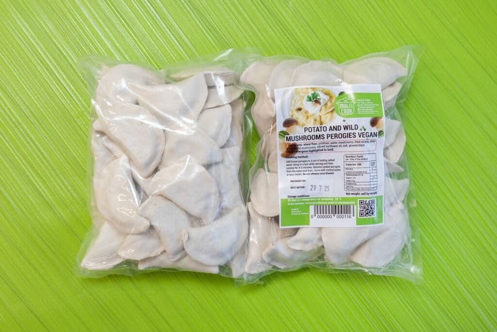 FROZEN Potato and Wild Mushroom Perogies VEGAN (24 pcs)