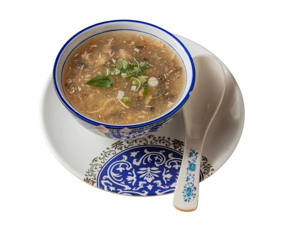 01.Hot & Sour Soup / Soupe aigre piquante/