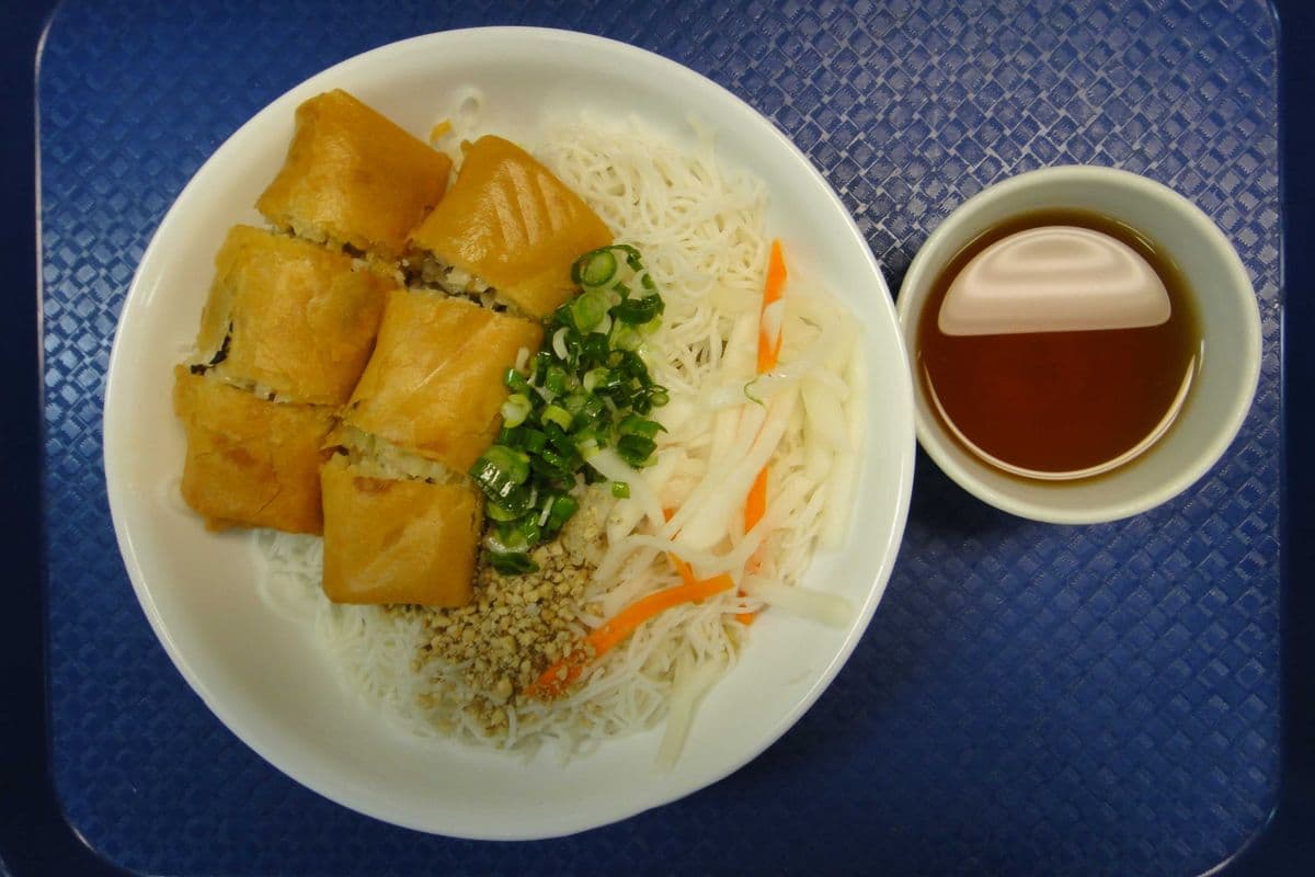 14. Vermicelli Noodles with Two Spring Rolls