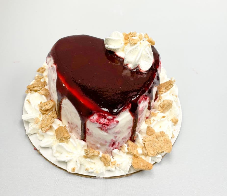 Mini Raspberry Cheesecake Ice Cream Cake
