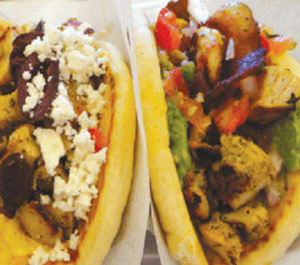 Pork Souvlaki Pita Sandwich