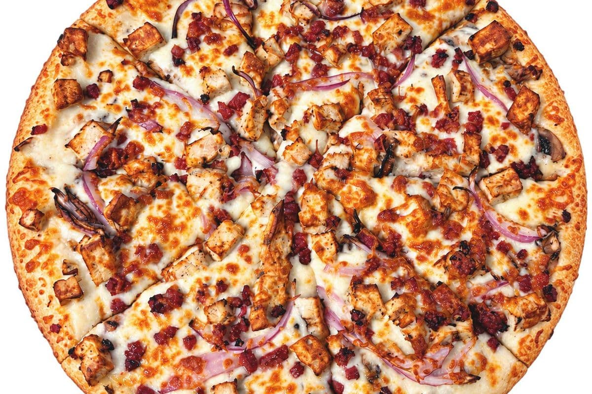 8" Small 2-For-1 Chicken Mushroom Melt Pizzas