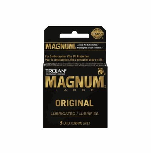 Trojan Condom Magnum Lubricated 3EA
